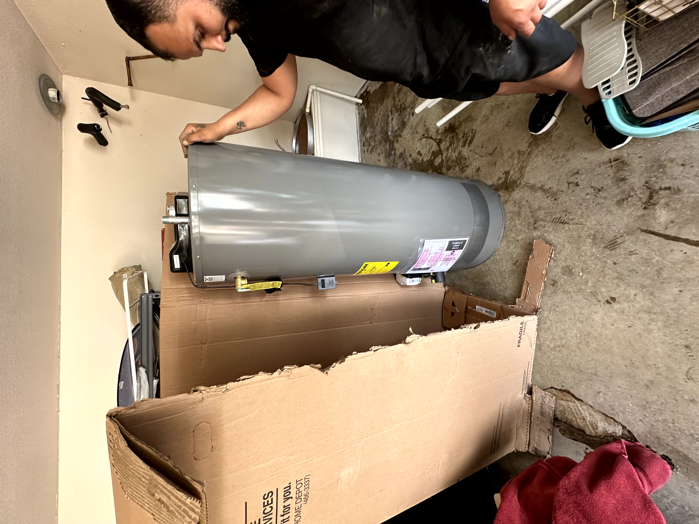 Water heater work